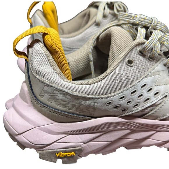 Hoka One One W Anacapa Breeze Low Womens Shoes Size 7B US Vibram Sole Beige/Pink - Picture 3 of 13